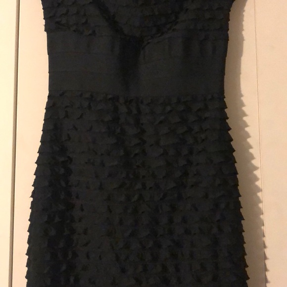 MAX Studio Black Cap Sleeve Ruffle Dress - Picture 3 of 4